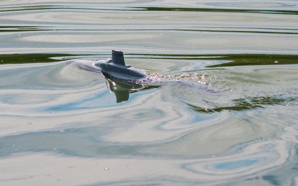 池塘里的潜水艇图片下载