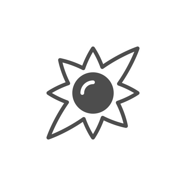 太阳符号图标和热物体图片下载