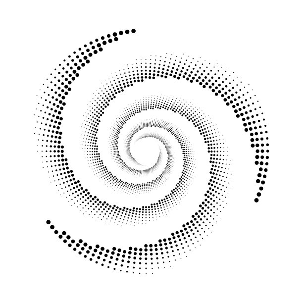 设计螺旋圆点背景图片下载