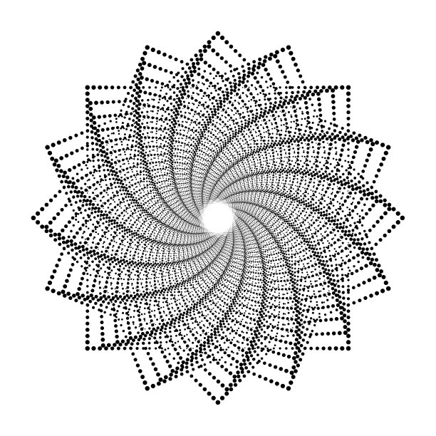 设计螺旋点花背景图片下载