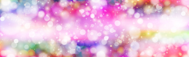 全景背景上的多色模糊散景图片下载