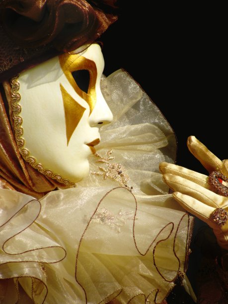 威尼斯狂欢节传统面具肖像图片下载