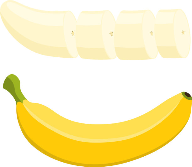香蕉套-全黄色水果片图片下载
