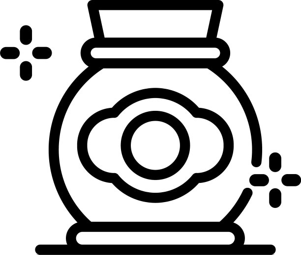 陶罐图标轮廓风格图片下载