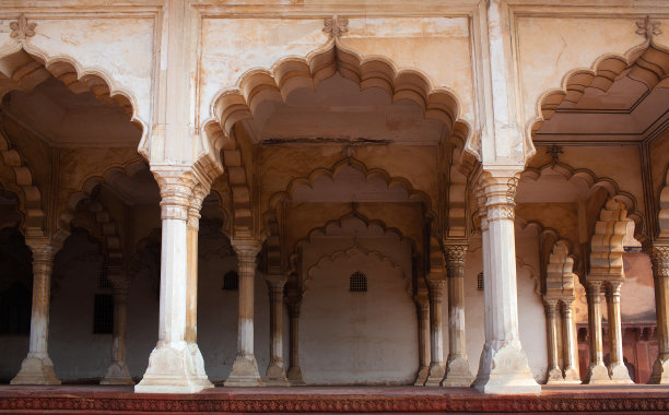 Diwan-i-Am，印度阿格拉红堡公众礼堂图片下载