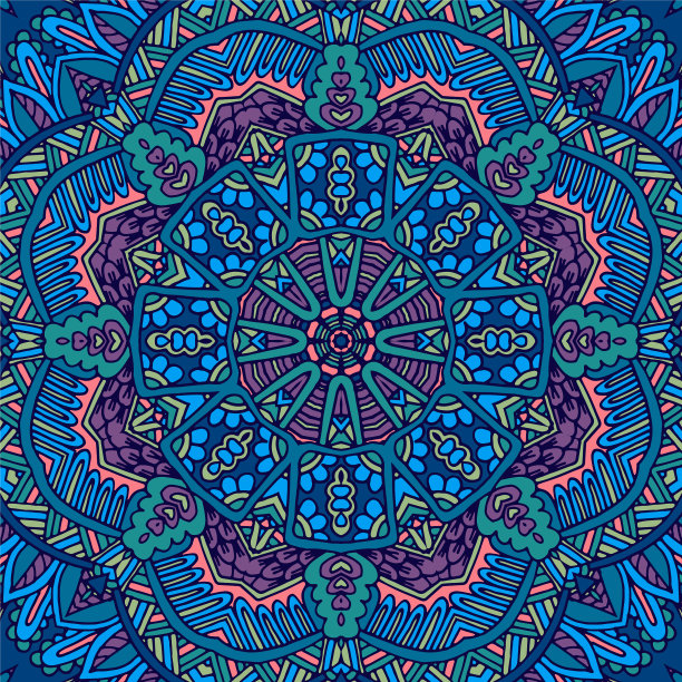 部落印第安民族无缝设计节日图片下载