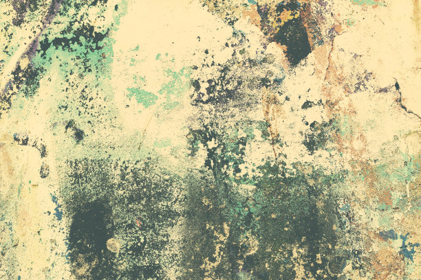 背景混凝土墙面，有风化的痕迹，墙面破损油漆旧漆。涂过的混凝土表面上残留的旧油漆。低劣的混凝土表面。图片下载