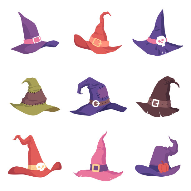 设置彩色女巫帽图片下载