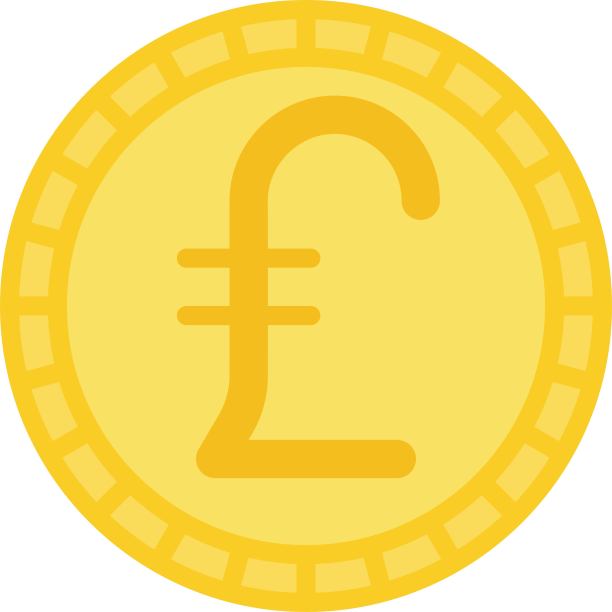 英镑硬币图标，用于称为英镑的货币图片下载