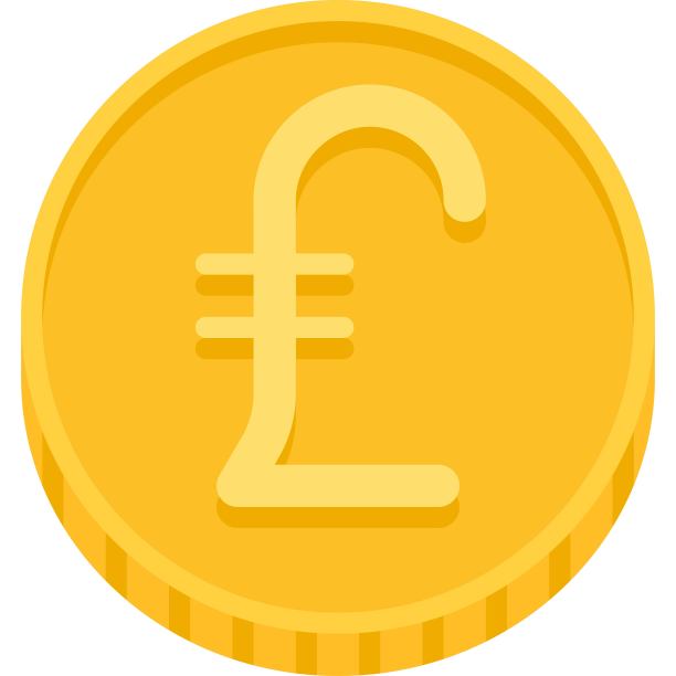 英镑硬币图标，用于称为英镑的货币图片下载