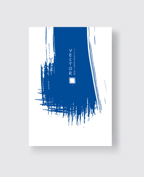 抽象的墨刷条幅与垃圾效果图片下载