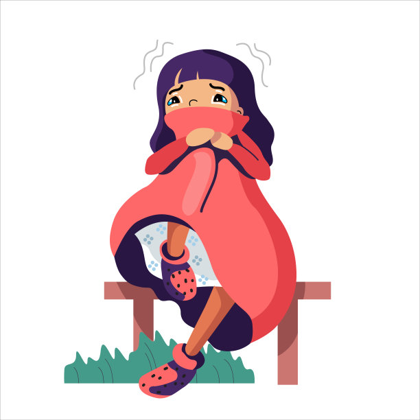 悲伤和沮丧的女孩坐着。失望的少年。图片下载