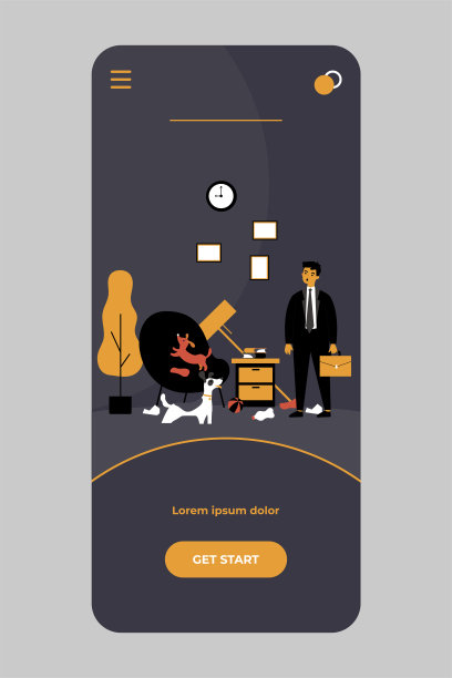 小狗在公寓里玩，弄得一团糟图片下载