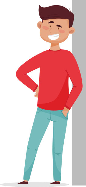 年轻的黑发男子靠在墙上图片下载