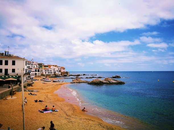 从渔村的景色图片下载