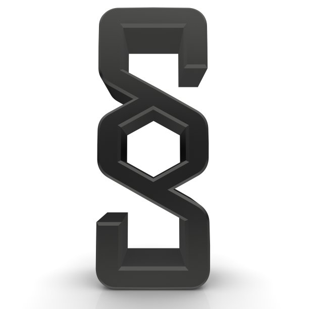 黑色的文章符号段落符号法律法律图标3d渲染孤立在白色背景上图片下载