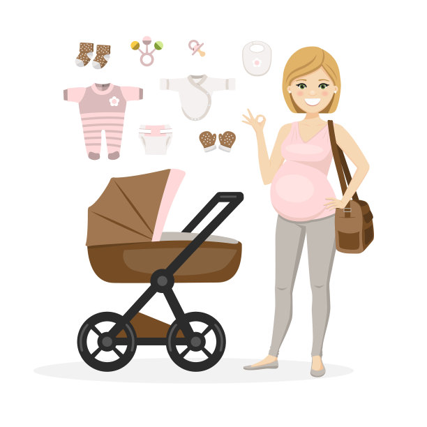 孕妇和婴儿护理用品图片下载