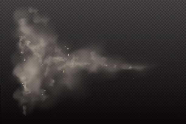 3d黄色和棕色的灰尘在黑暗图片下载