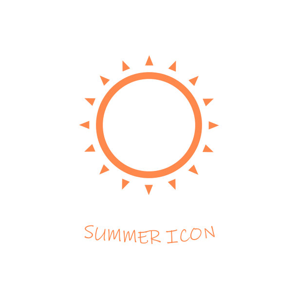 太阳图标象征概念夏季图片下载