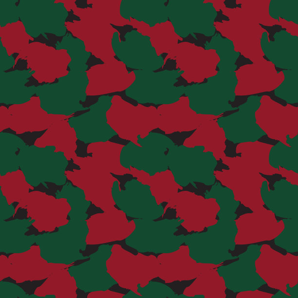 圣诞迷彩抽象无缝图案图片下载