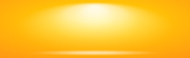 黄色全景工作室背景与白色聚光灯-向量图片下载