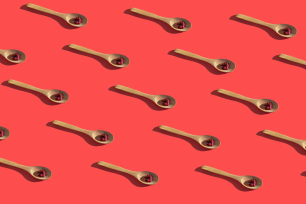 红心形状的木勺图片下载