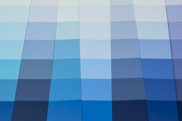 油漆颜色图表卡-蓝色图片下载