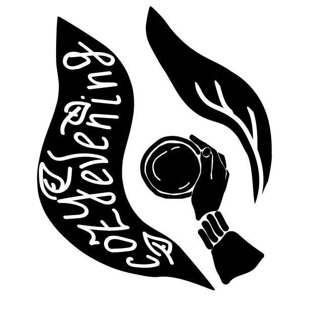 惬意的秋夜，一杯热饮的剪影，一只穿着毛衣的手的剪影，明信片上树叶的剪影，图片下载