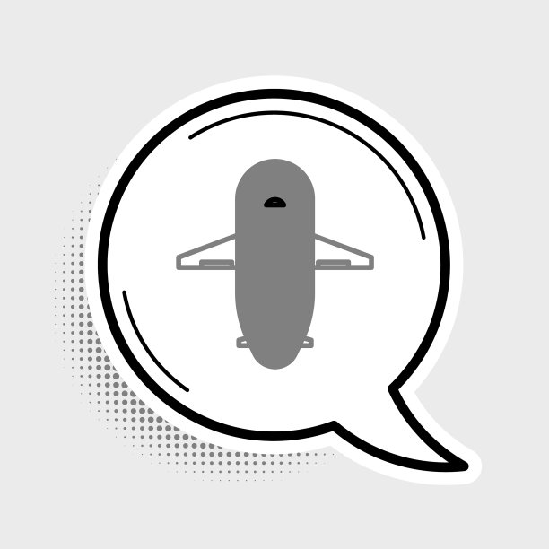 线平面图标孤立在灰色背景图片下载