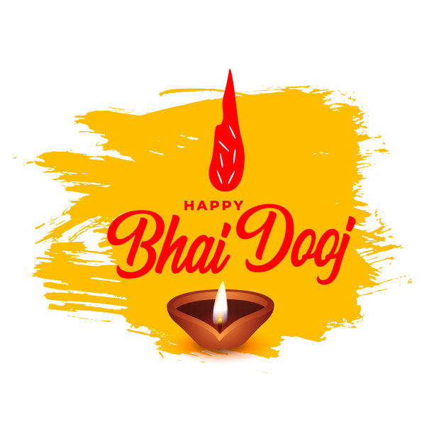 Bhaubeej庆典印度传统节日背景设计图片下载