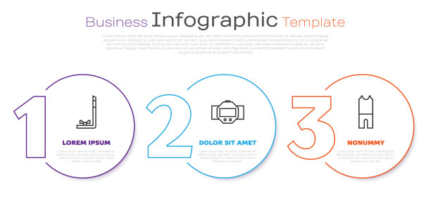 设置潜水绳索、潜水手表和潜水服。业务信息模板。向量图片下载