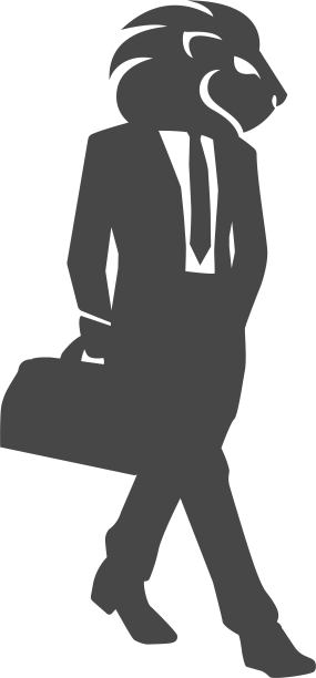 一个狮子兽头的商人图片下载