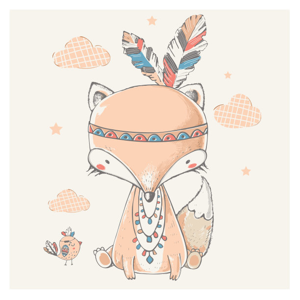 部落的狐狸图片下载