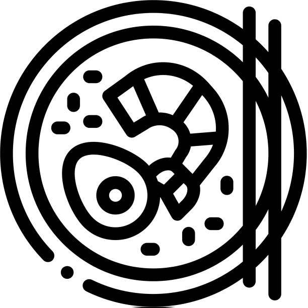 海鲜板块图标轮廓图片下载