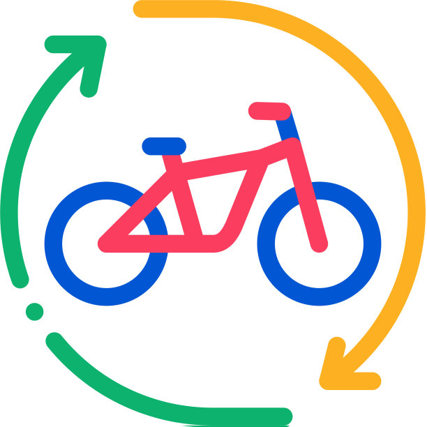 共享单车服务租赁图标概要图片下载