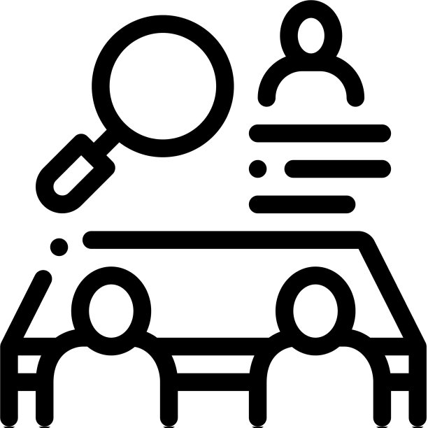 握手工作合同图标大纲图片下载