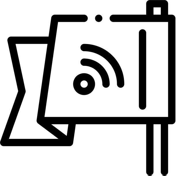 搜索引擎优化目的地旗帜图标图片下载