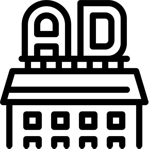 广告签在rostore图标大纲图片下载