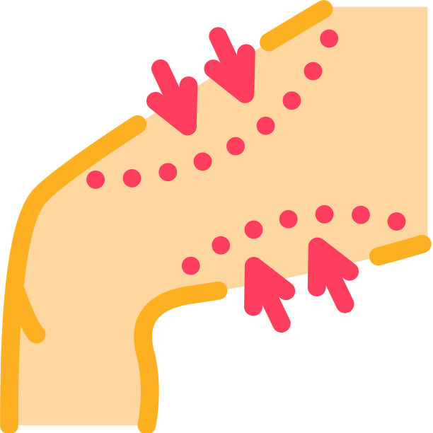 大腿抽脂的图标轮廓图片下载