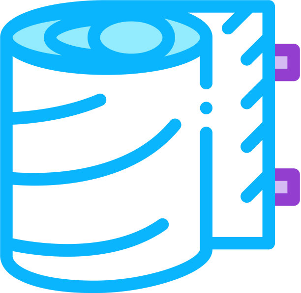 医用绷带卷图标轮廓图片下载