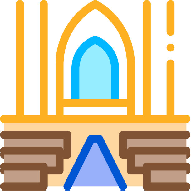 查看天主教教堂内的图标轮廓图片下载