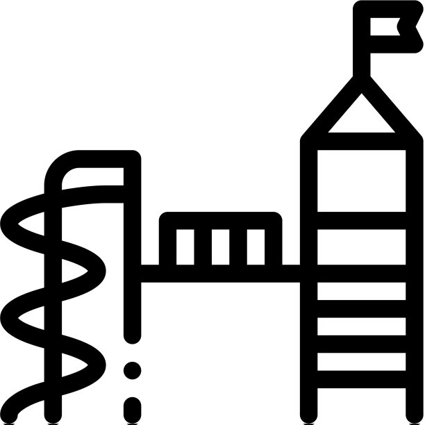 儿童游乐场图标轮廓图片下载