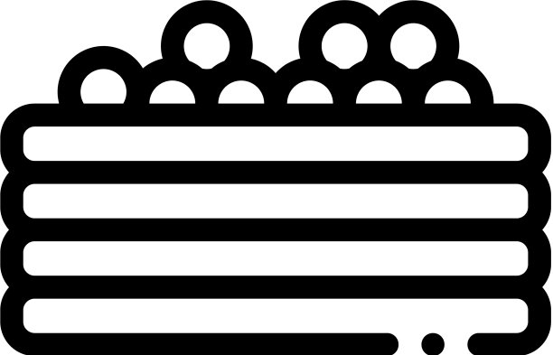 游泳池与彩色球的图标轮廓图片下载