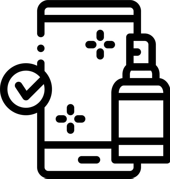 消毒手机图标提纲图片下载