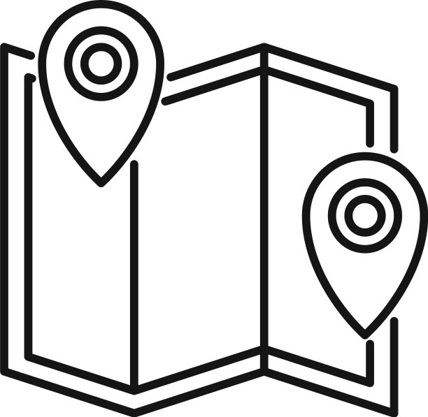 业务位置地图图标轮廓样式图片下载