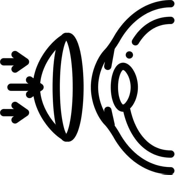 戴眼镜在眼睛图标轮廓图片下载