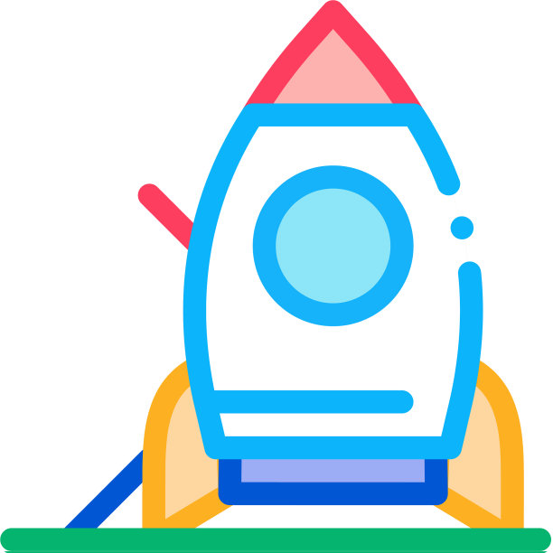 吸引火箭图标轮廓图片下载