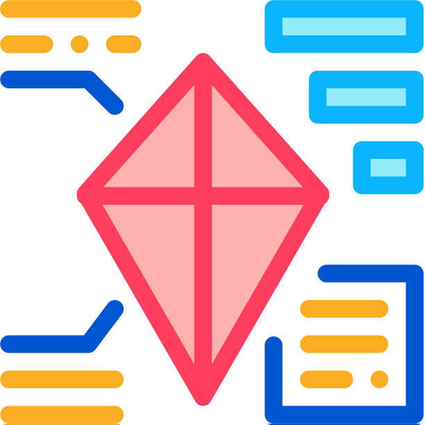 解析风筝图标轮廓图片下载