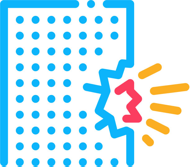 吹房子倒塌图标轮廓图片下载