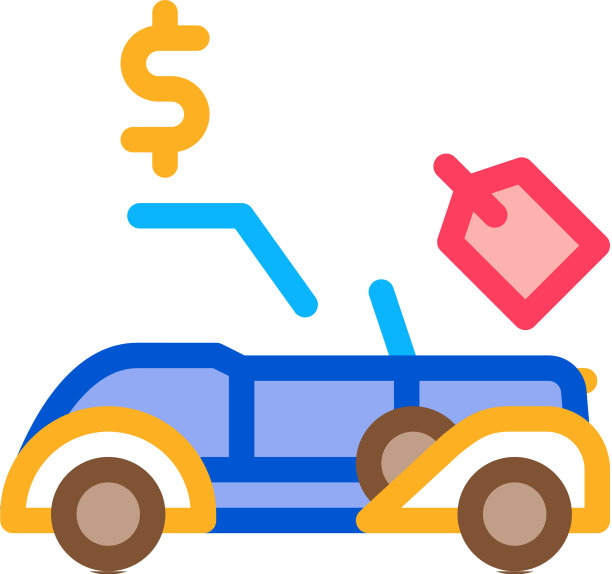 汽车拍卖图标轮廓图片下载